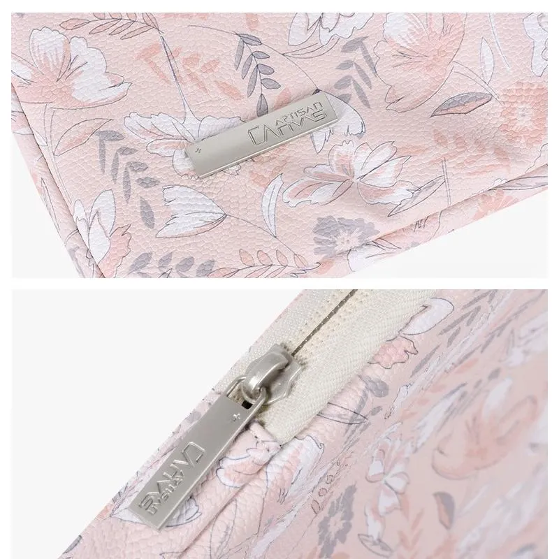12 Inch Laptop Sleeve with Telescoping Handle - Light Pink
