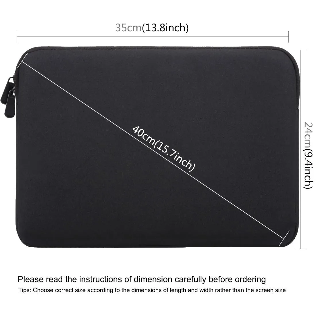 13 Inch Laptop Sleeve Case with Zipper for Macbook Samsung Sony Dell Alienware Chuwi Asus Hp