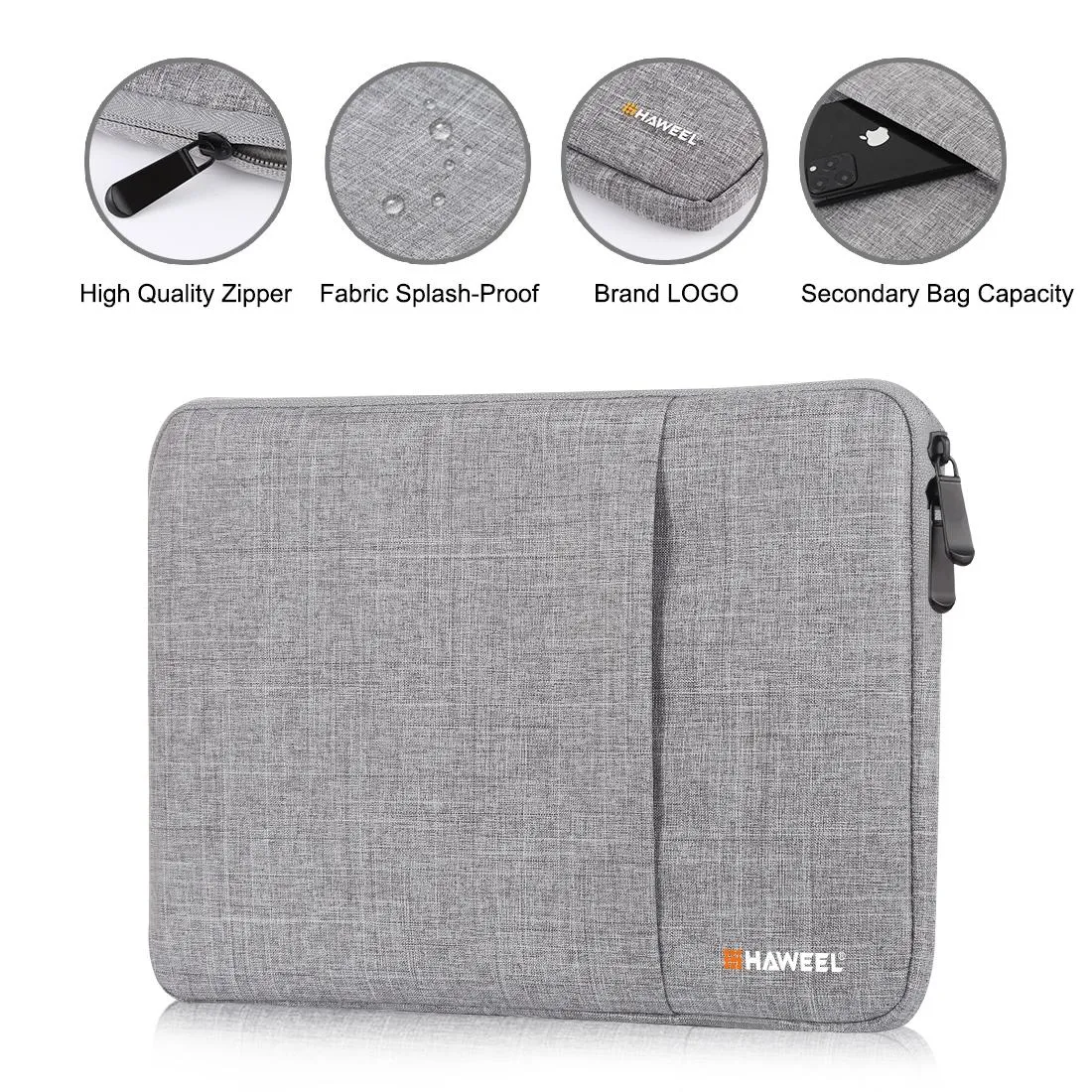 13 Inch Laptop Sleeve Case with Zipper for Macbook Samsung Sony Dell Alienware Chuwi Asus Hp