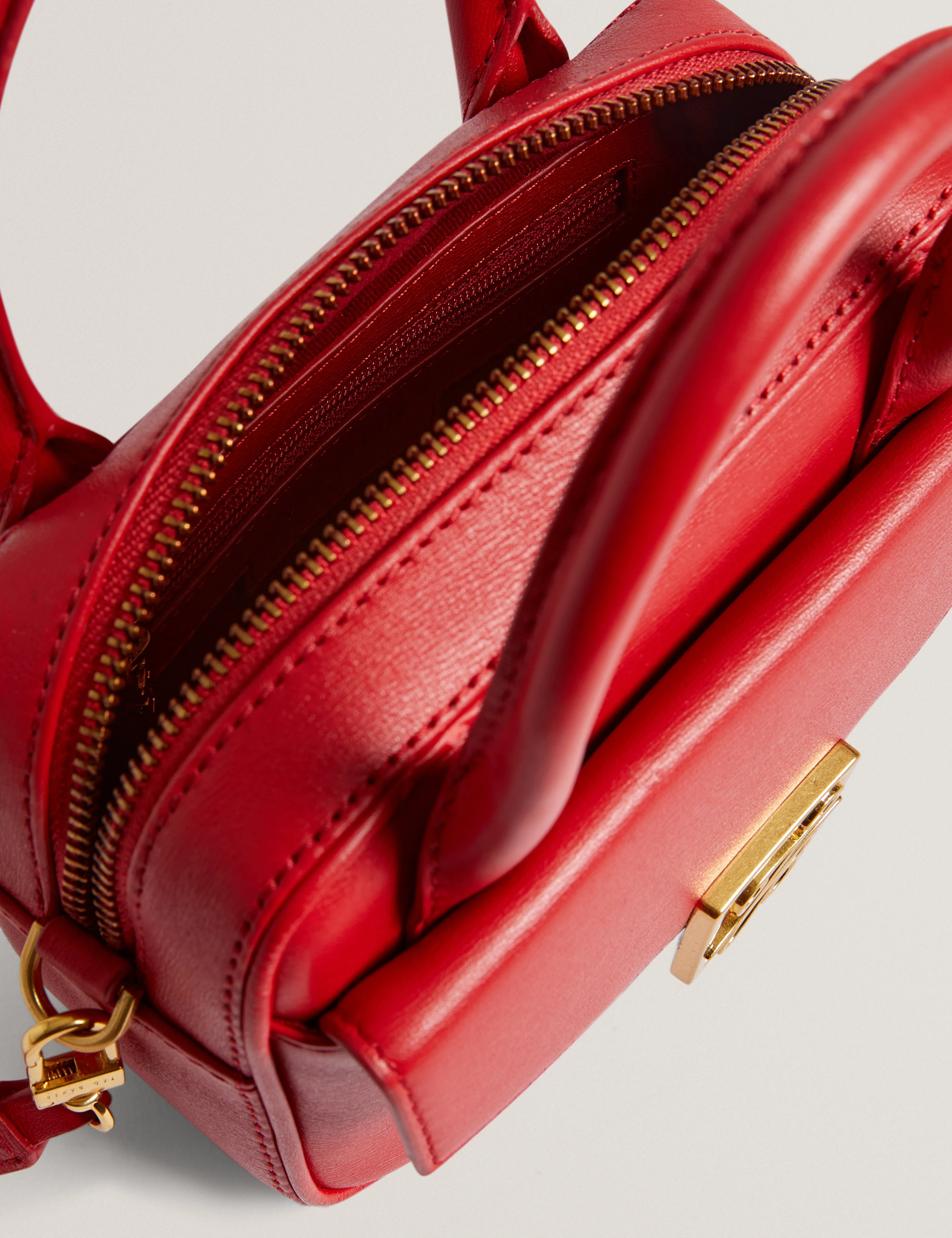 Anibell Tb Detail Mini Leather Cross Brt-Red
