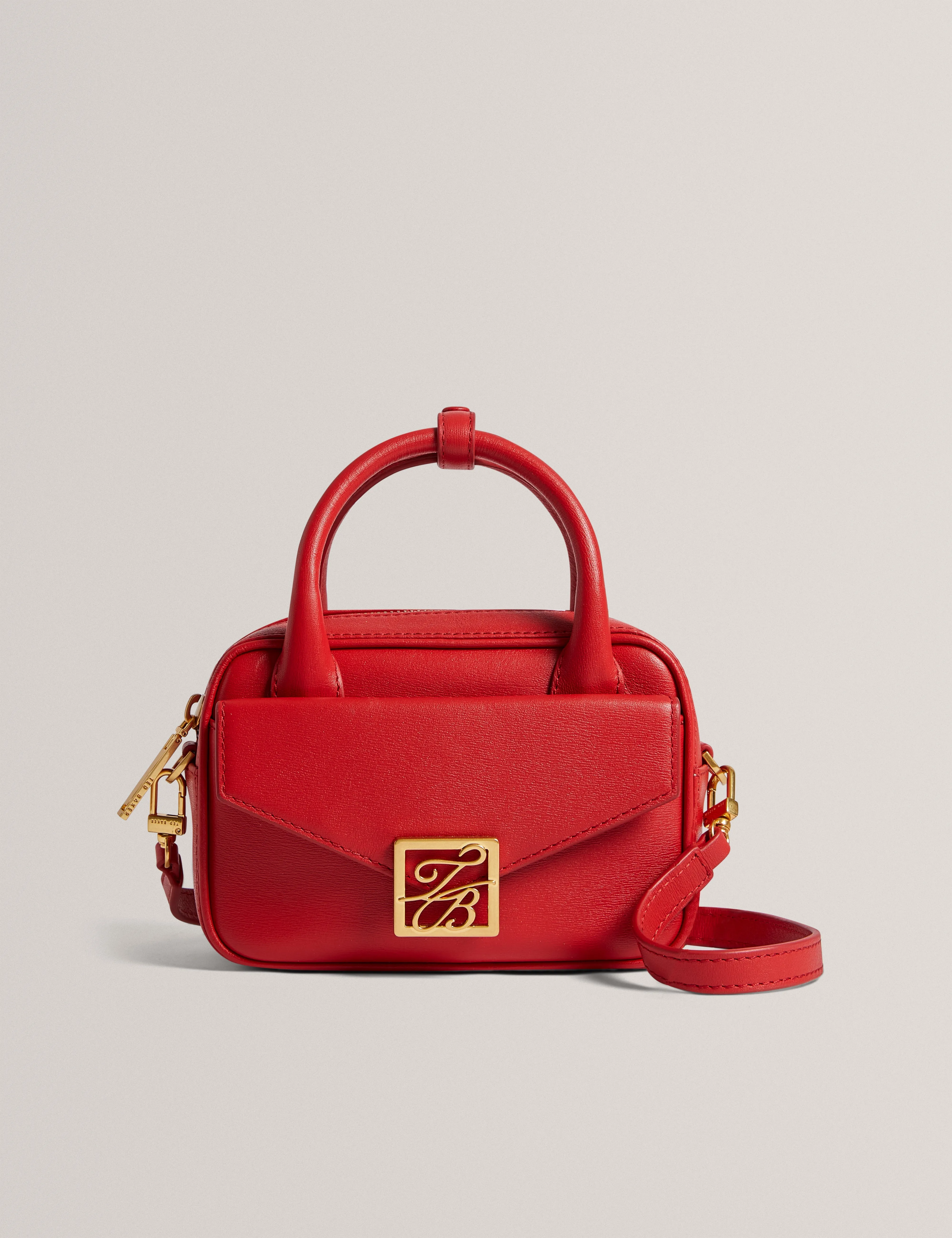 Anibell Tb Detail Mini Leather Cross Brt-Red
