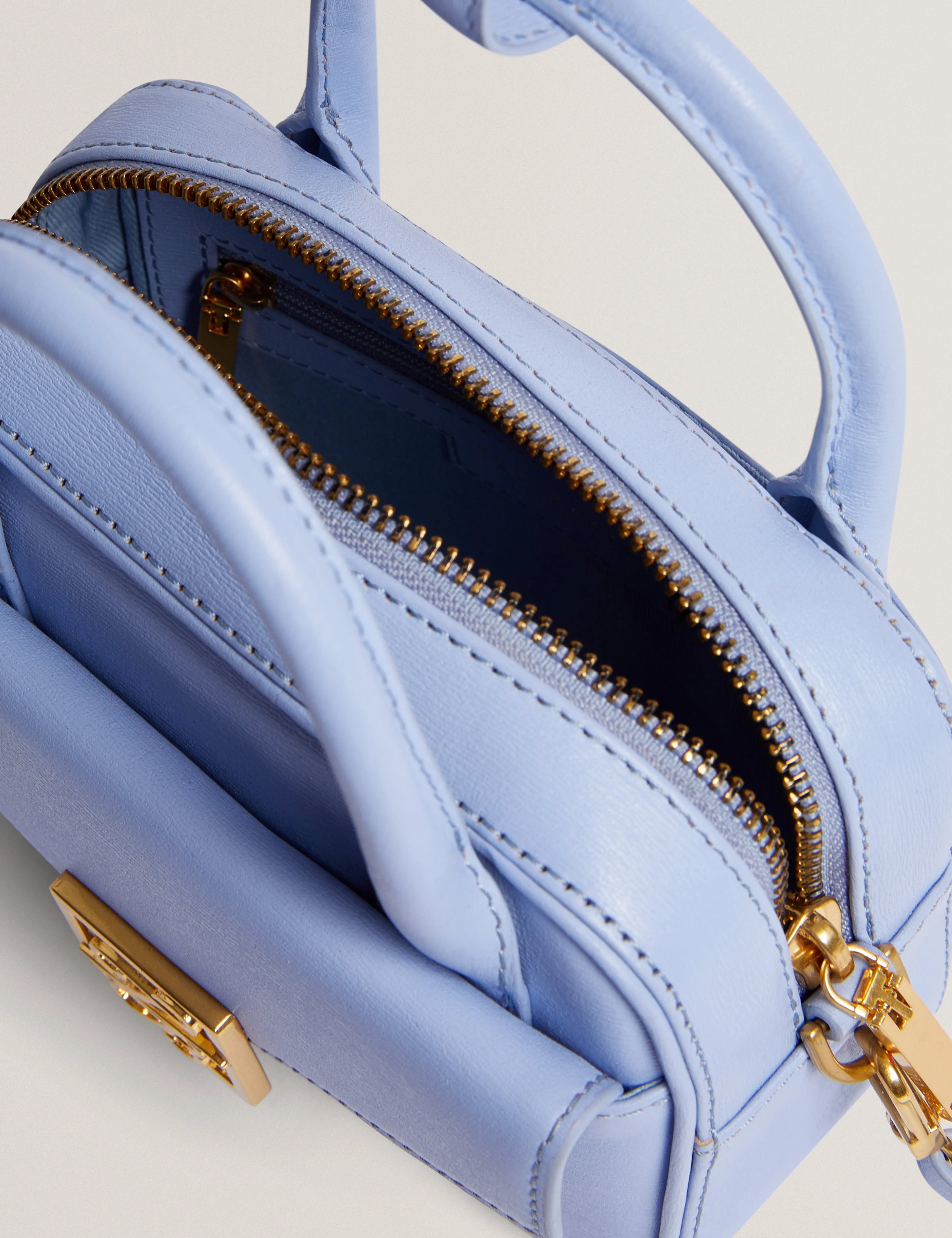 Anibell Tb Detail Mini Leather Cross Lt-Blue