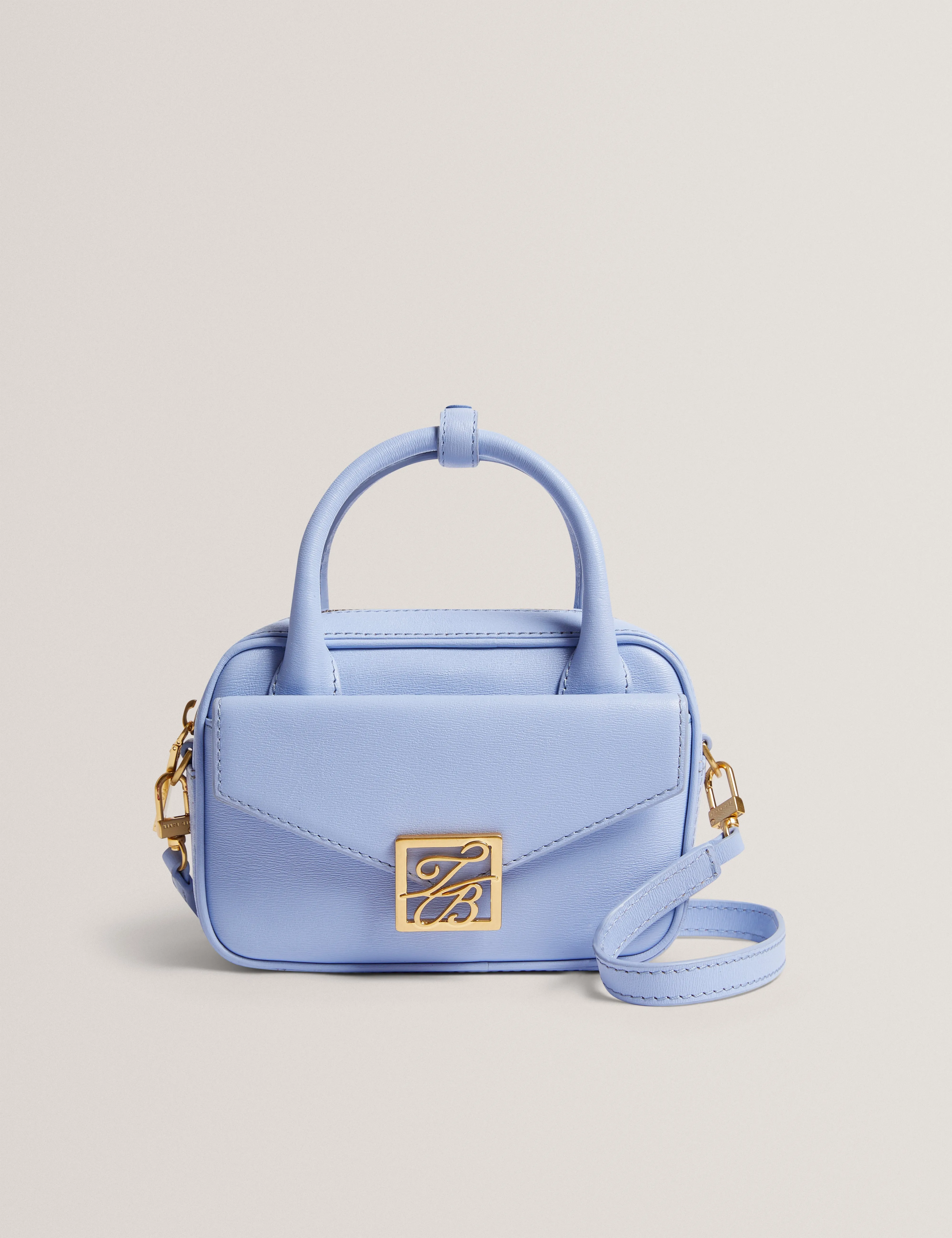 Anibell Tb Detail Mini Leather Cross Lt-Blue