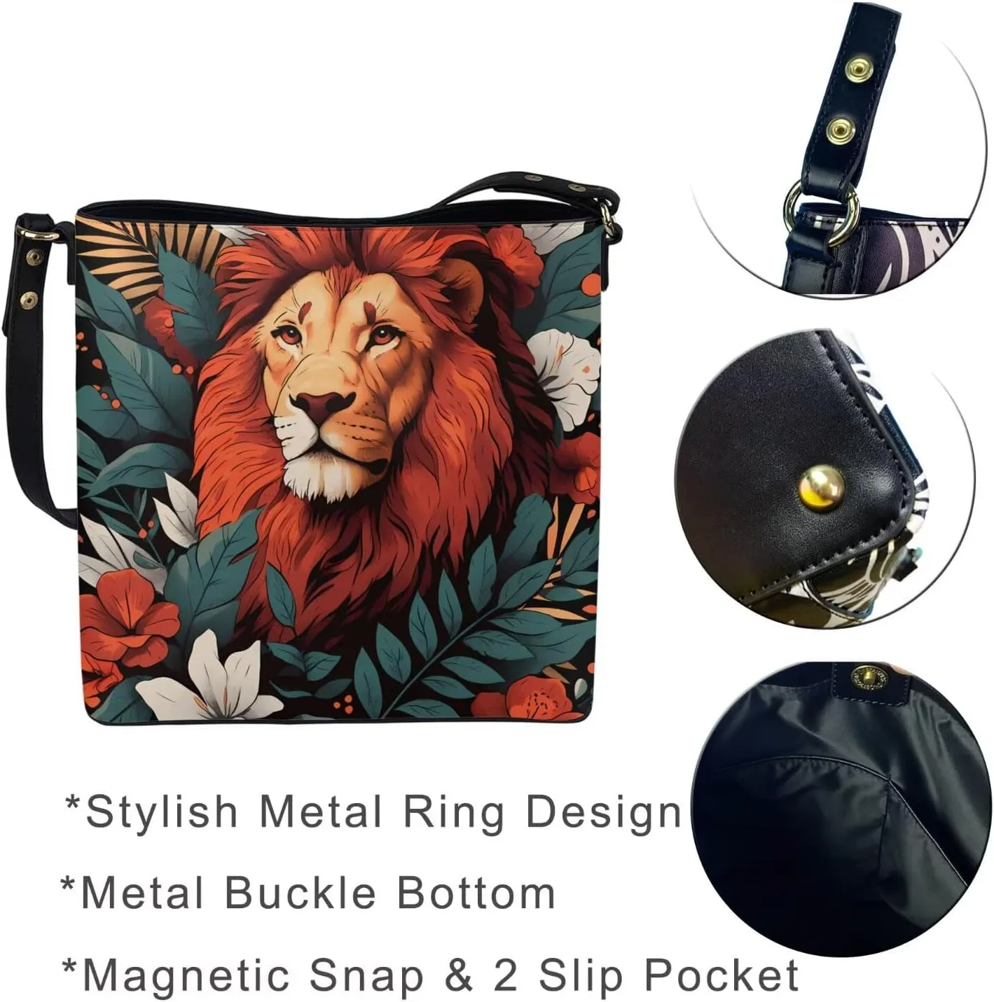 Bucket Bag for Women Top Handle Shoulder Totes, Book Lover Hobo Satchel Vegan Leather Shoulder Purses