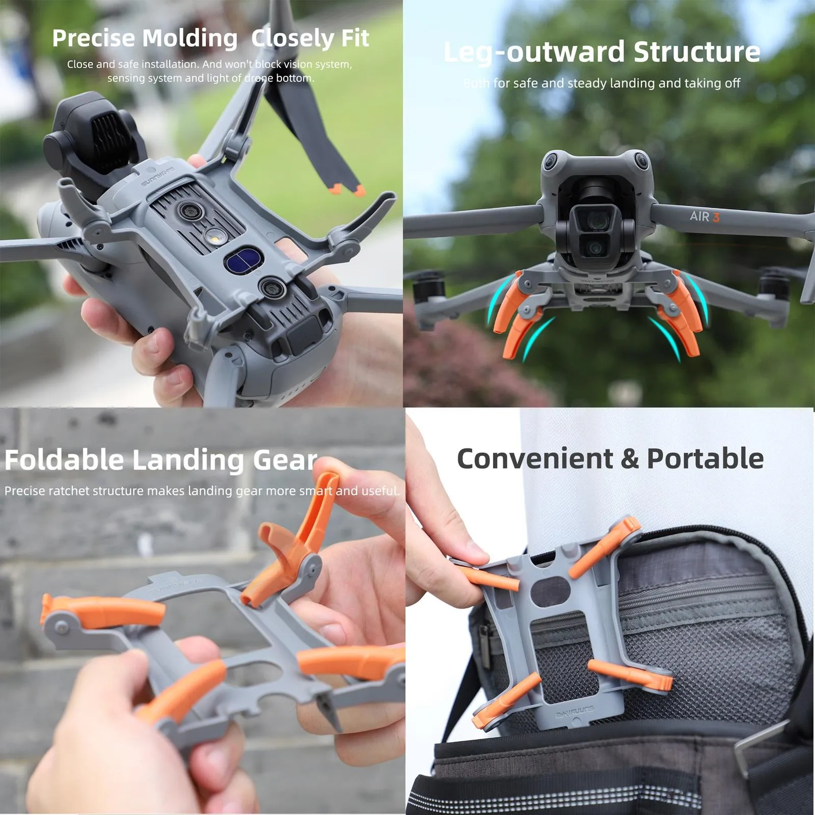 Foldable Spider Landing Gear for Dji Air 3 - Lg664