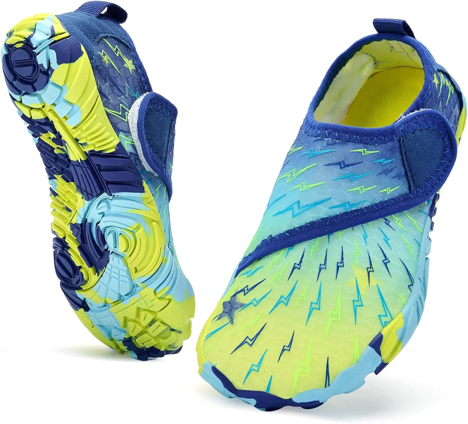 Kids Water Shoes Boys Girls - Wide Toe Box Quick Dry Barefoot Shoes Breathable Non Slip Aqua Athletic Sneakers for Swim Beach Pool Kayak Hiking Sand Walking Travel Essentials (Little Kid/Big Kid)