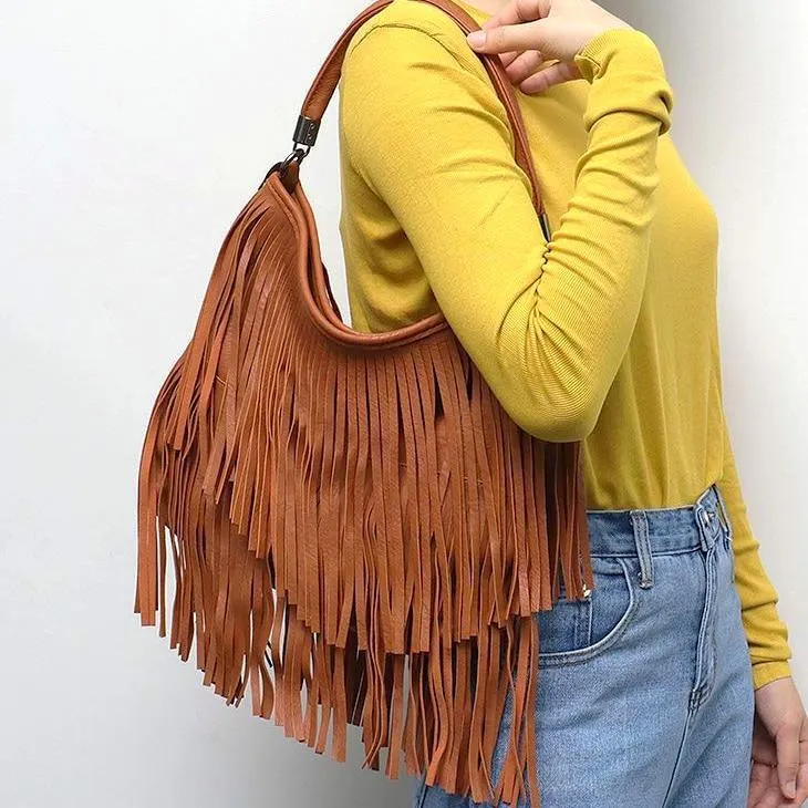 Kimberly Boho Fringe Tassel Bag