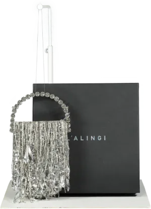 L'alingi Metallic Silver Crystals Micro Fringe Eternity One Size