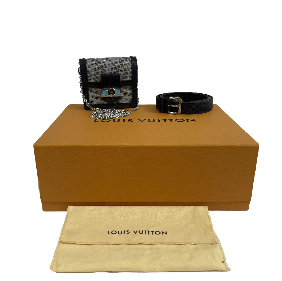 Louis Vuitton - LV Pop Mini Dauphine Blue Damier Monogram Belt Bag / Crossbody