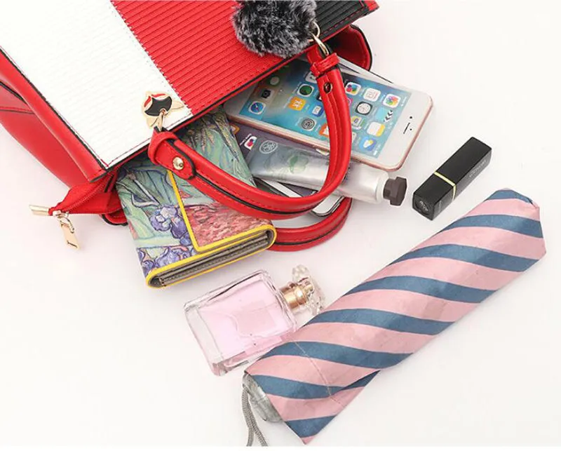 Marion  Patchwork-Handtasche mit Haarball-Details fr Damen