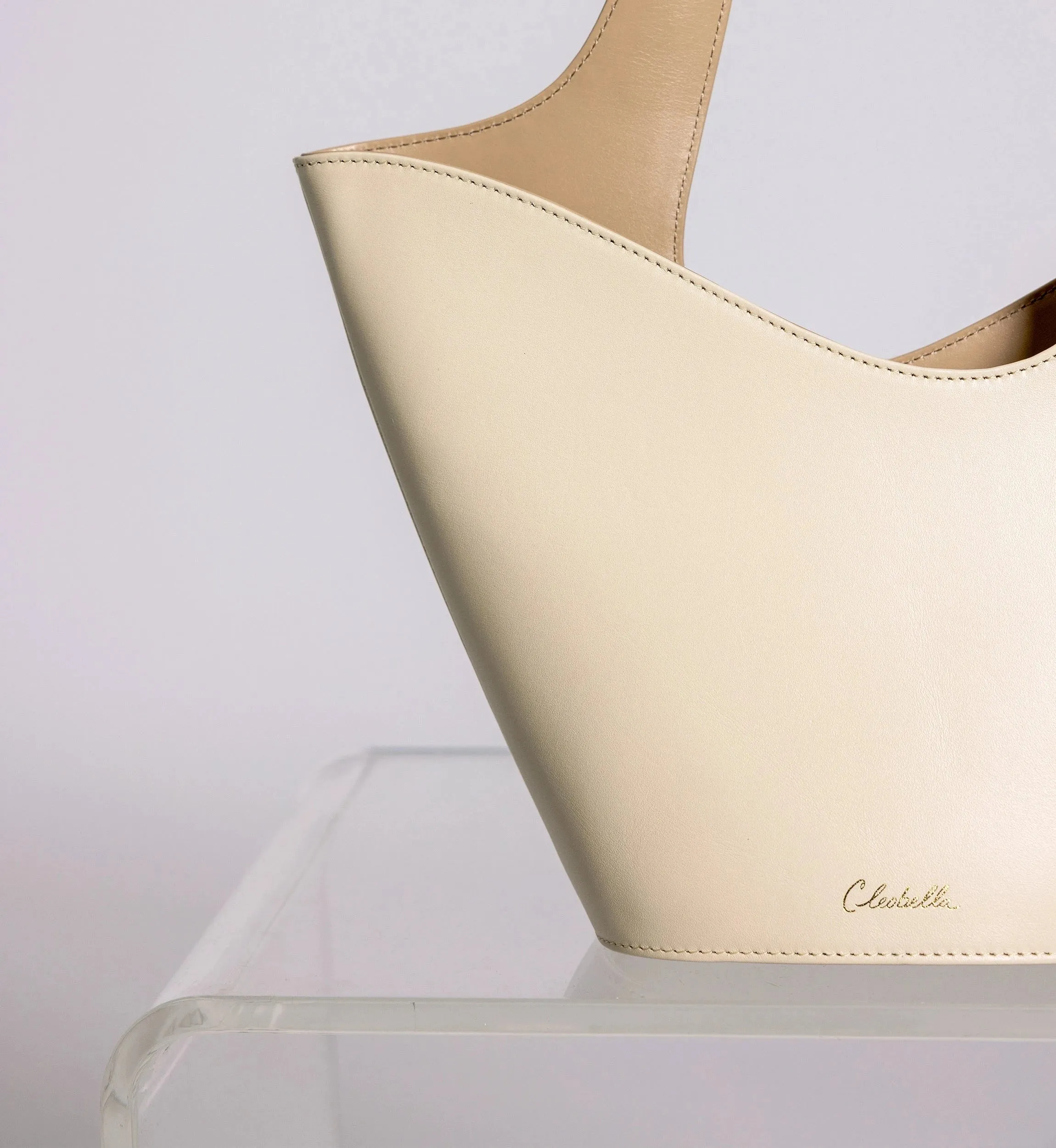 Mini Astrid Tote Bag | Ivory/Mocassin