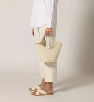 Mini Astrid Tote Bag | Ivory/Mocassin