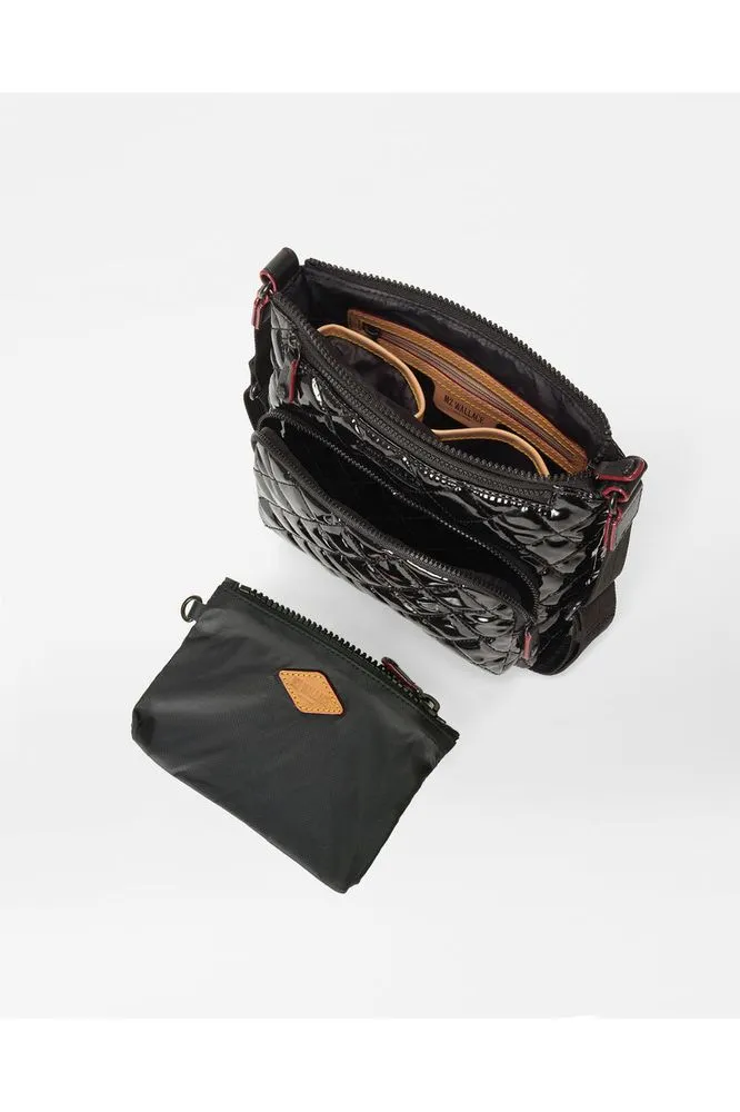 MZ Wallace Metro Scout Crossbody Deluxe 1480X1742 | Black Lacquer
