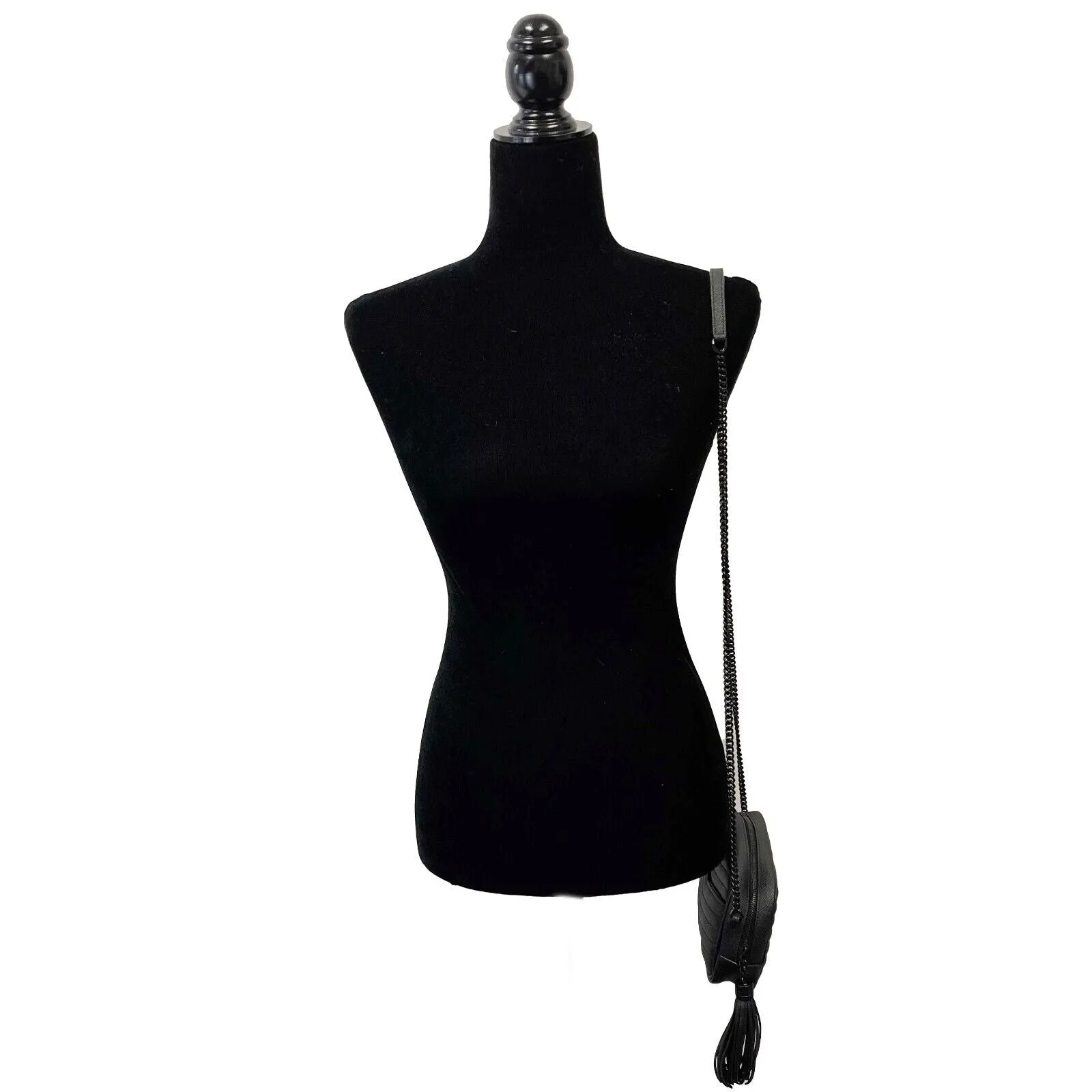 Saint Laurent Lou Mini bag in Quilted Grain De Poudre Embossed Leather Crossbody