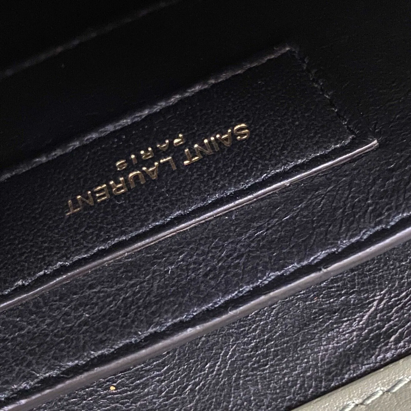 Saint Laurent - YSL - Cassandra Mini Top Handle in Box Leather - Light Sage