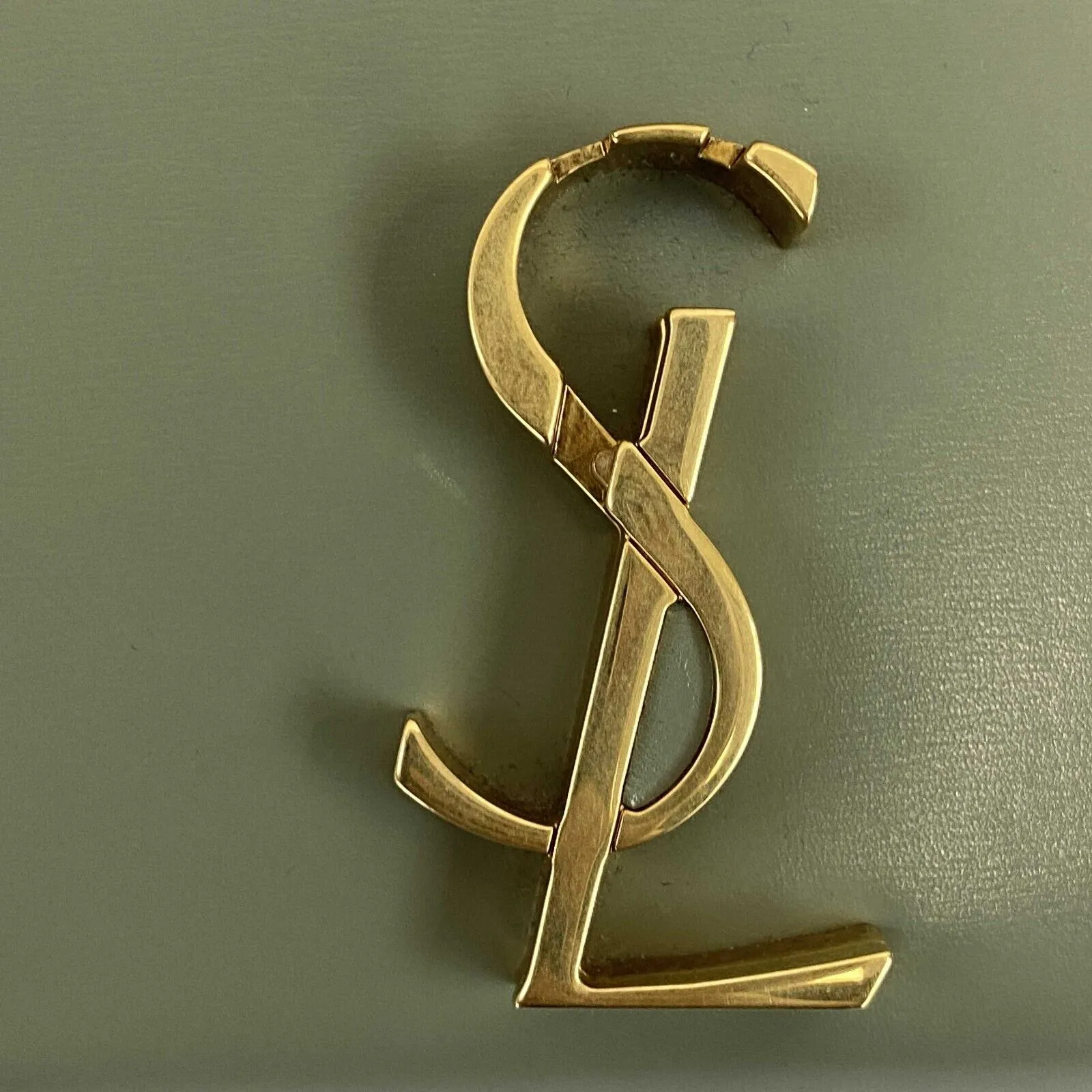 Saint Laurent - YSL - Cassandra Mini Top Handle in Box Leather - Light Sage