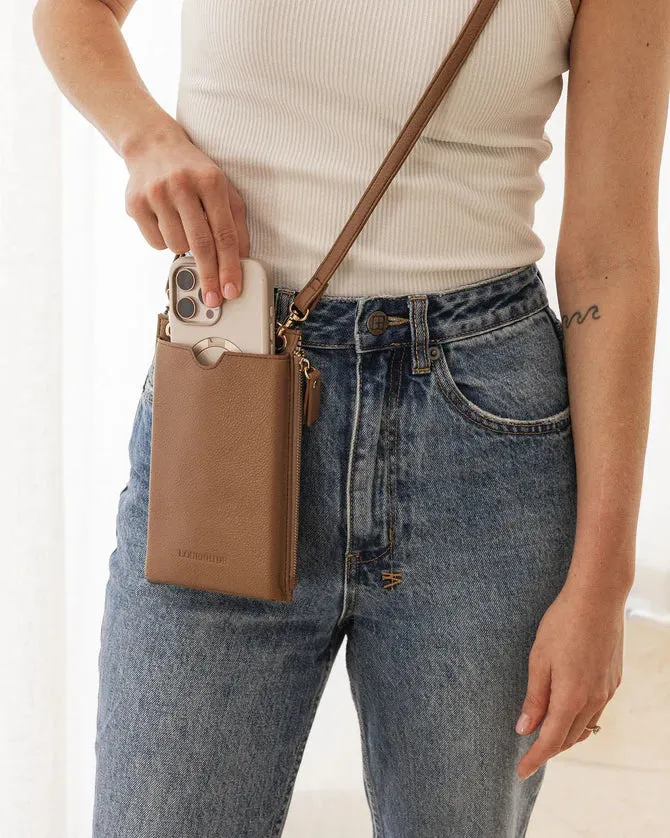 Suki Phone Bag - Caramel