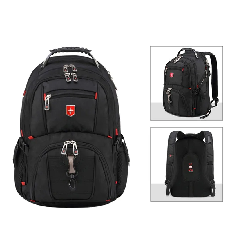Swiss Men's Back Pack 15.6/17 Inch Computer Notebook School Journey Bags Suitable For Men And Women