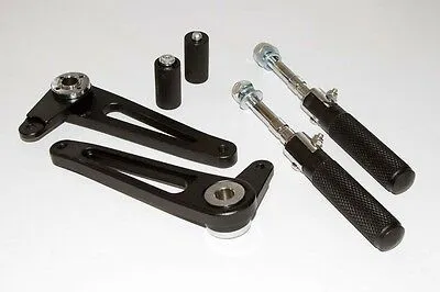 TEC rear sets foldable BLACK or SILVER