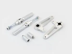 TEC rear sets foldable BLACK or SILVER