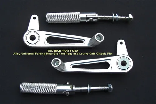 TEC rear sets foldable BLACK or SILVER