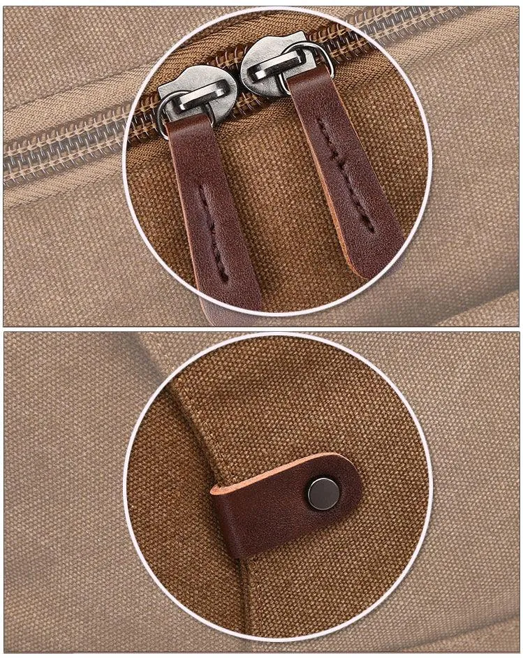 Vintage Canvas Large Capacity Travel Bag-Blue