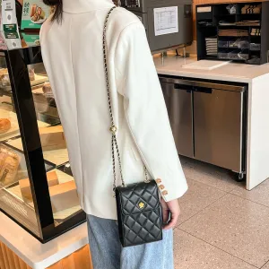 Women Fashion Cowhide Mini Cross Body Bag