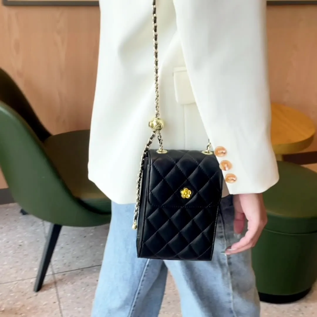 Women Fashion Cowhide Mini Cross Body Bag
